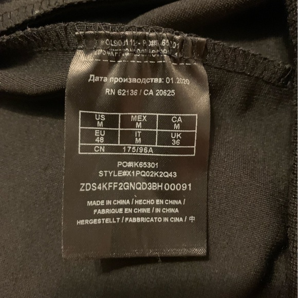 Men’s Guess Logo Tape Black Zip Up Jacket - Picture 5 of 5